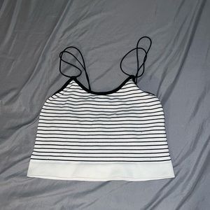 Striped tank top.